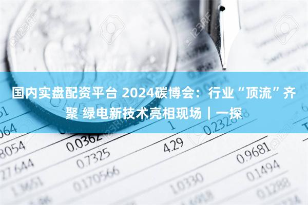 国内实盘配资平台 2024碳博会：行业“顶流”齐聚 绿电新技术亮相现场｜一探